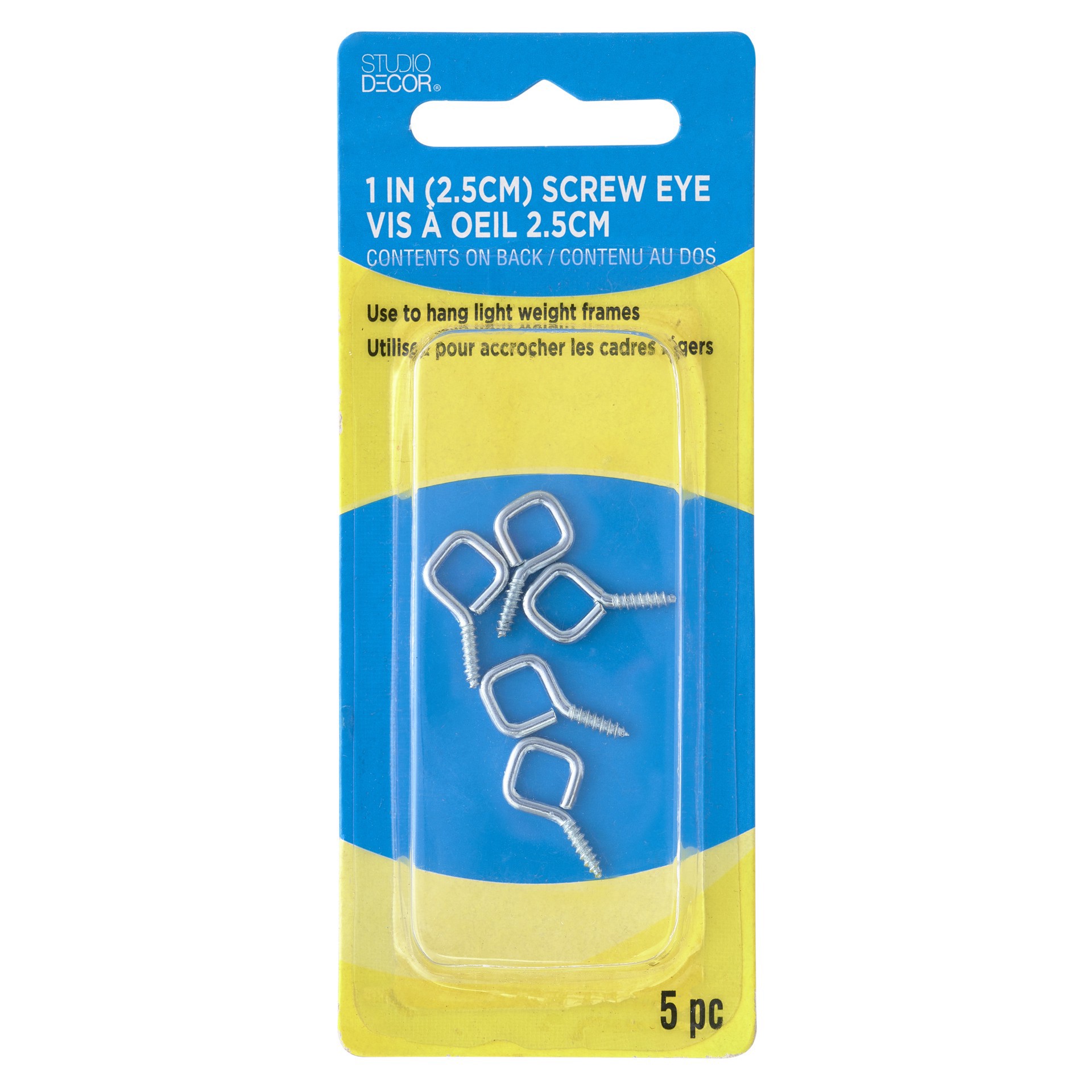 slide 3 of 3, 1" Screw Eyes, 5ct. By Studio Decor, 5 ct