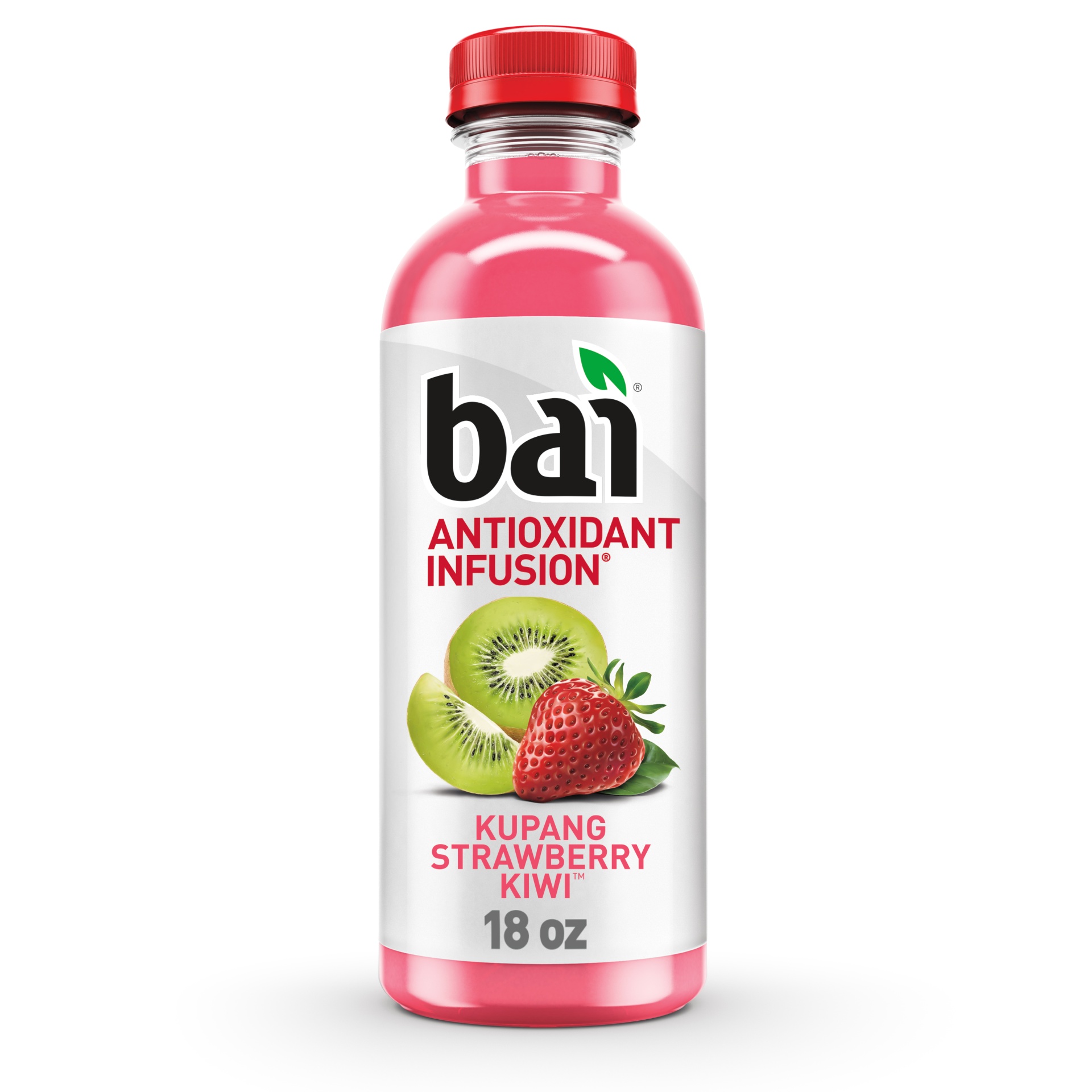 slide 1 of 1, Bai Antioxidant Infusions Kupang Strawberry Kiwi Beverage, 18 oz