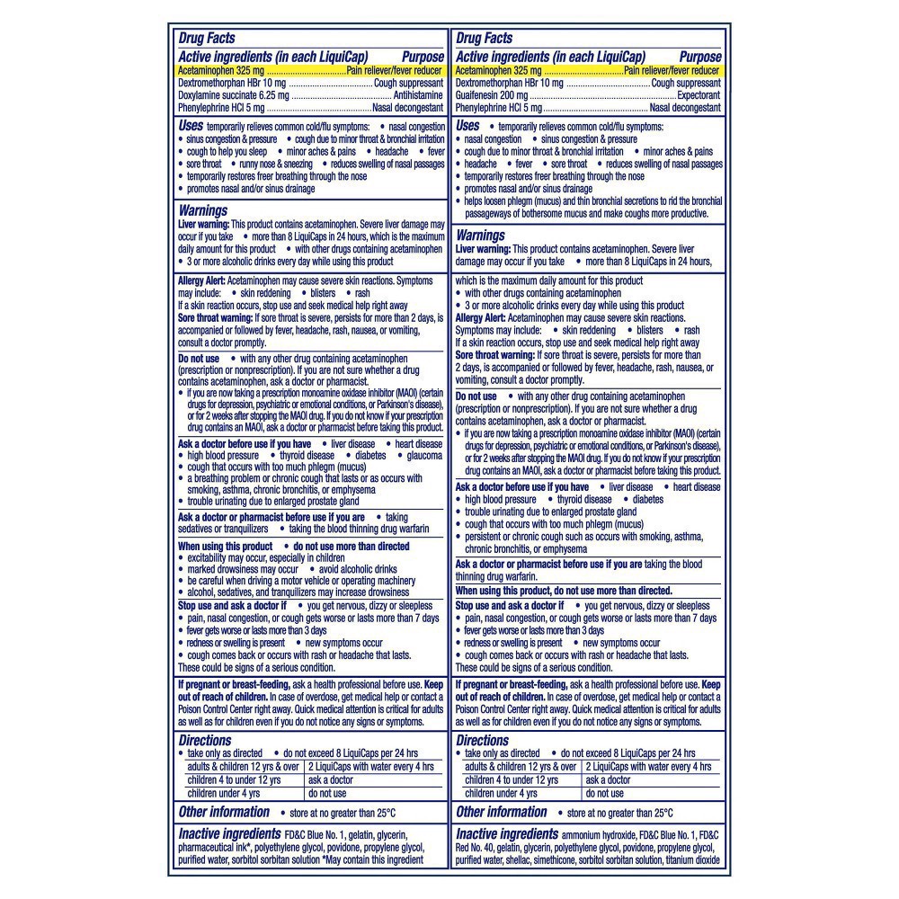 slide 8 of 13, Vicks DayQuil & NyQuil Severe Cold & Flu Medicine Liquicaps - 24ct, 24 ct