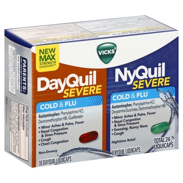 Vicks Dayquil Nyquil Severe Cold & Flu Liquicaps | Shipt