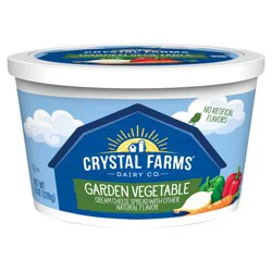 Crystal Farms Crystal Farm Garden Vegetable Cream Cheese Sperad with Other Natural Flavor, 8 oz.