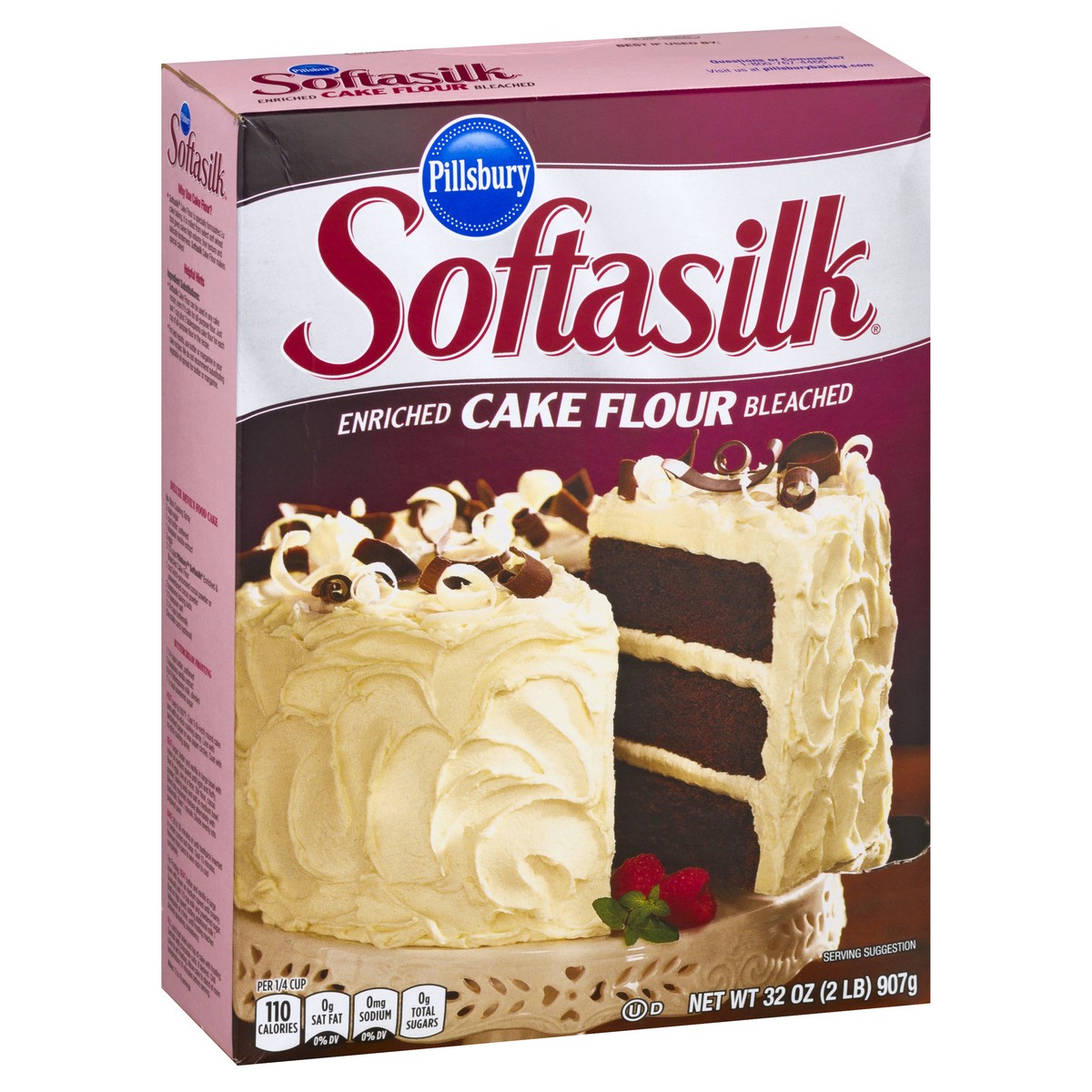 slide 2 of 9, Pillsbury Softasilk Enriched Bleached Cake Flour 32 oz, 32 oz