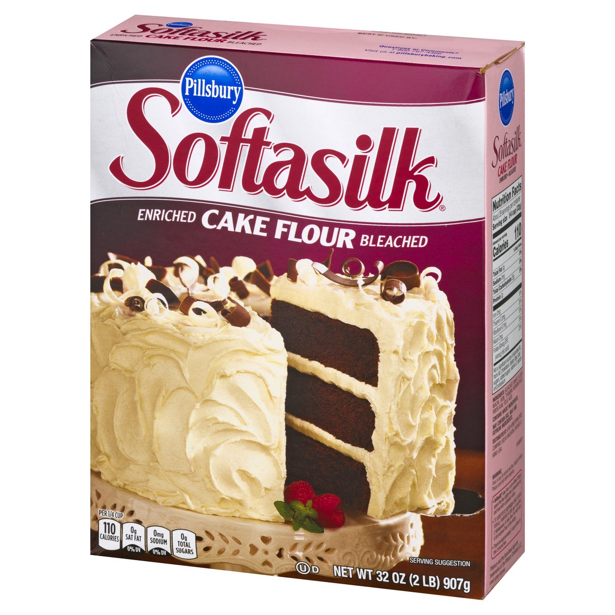 slide 3 of 9, Pillsbury Softasilk Enriched Bleached Cake Flour 32 oz, 32 oz