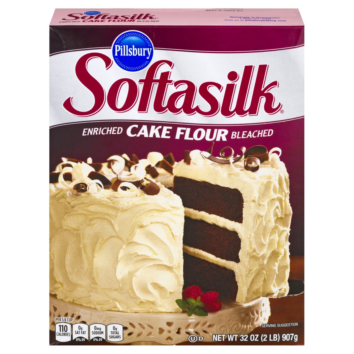 slide 1 of 9, Pillsbury Softasilk Enriched Bleached Cake Flour 32 oz, 32 oz