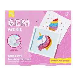 Little Yellow Bicycle Ice Cream Gem Art Kit