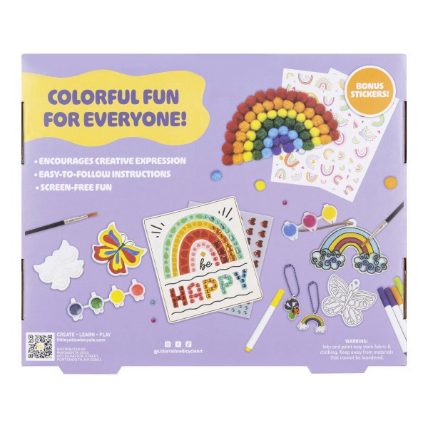 slide 3 of 5, Little Yellow Bicycle 5-In-1 Rainbow Craft Kit, 1 ct