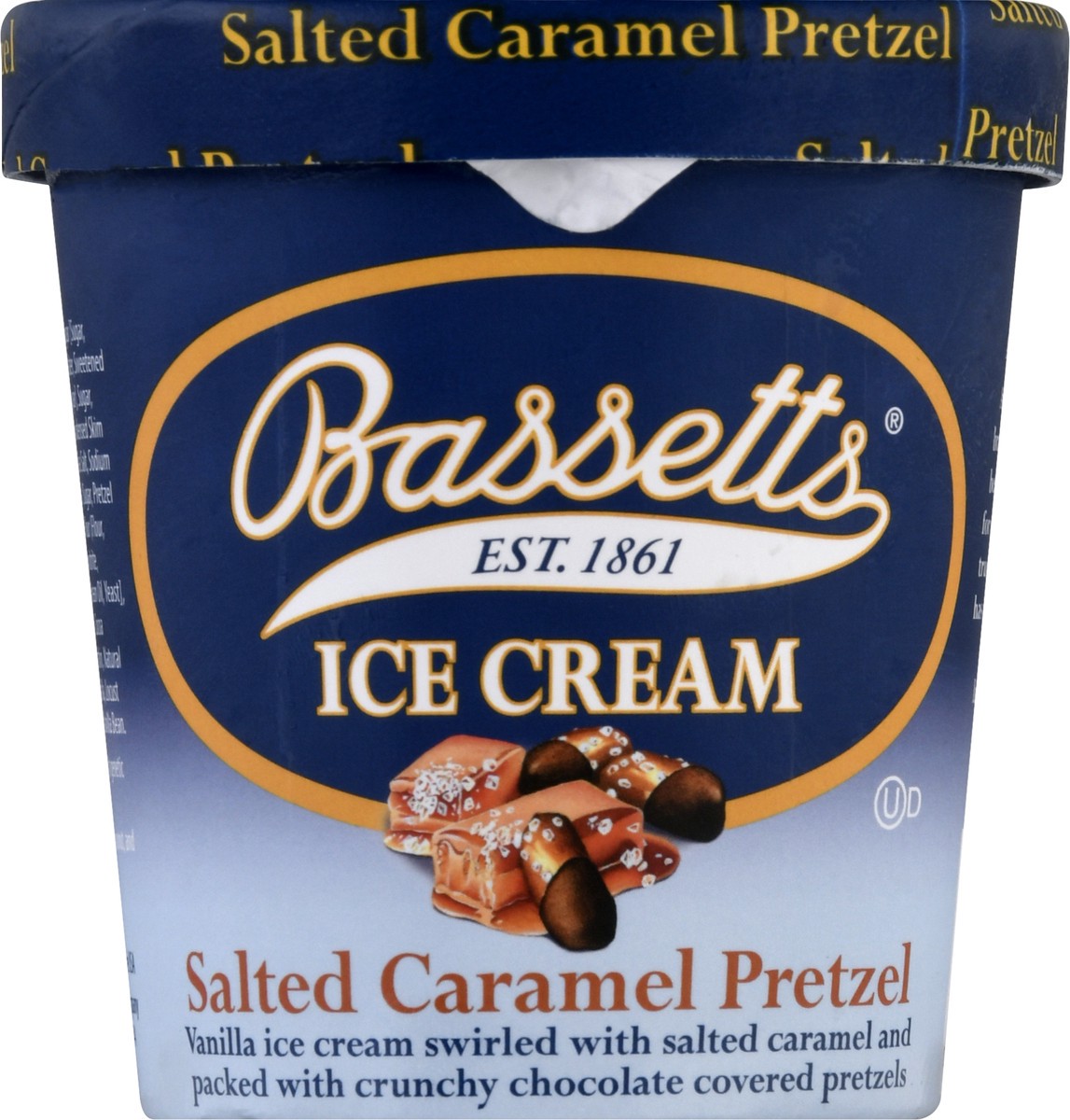 slide 12 of 13, Bassetts Salted Caramel Pretzel Ice Cream 1 pt, 1 pint
