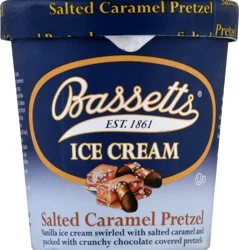 Bassetts Salted Caramel Pretzel Ice Cream 1 pt