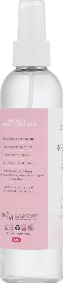 slide 3 of 9, Reviva Labs Reviva Rosewater Facial Spray, 8 fl oz