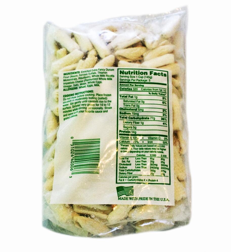 slide 2 of 2, John's Pasta Cheese Cavatelli, 15 oz