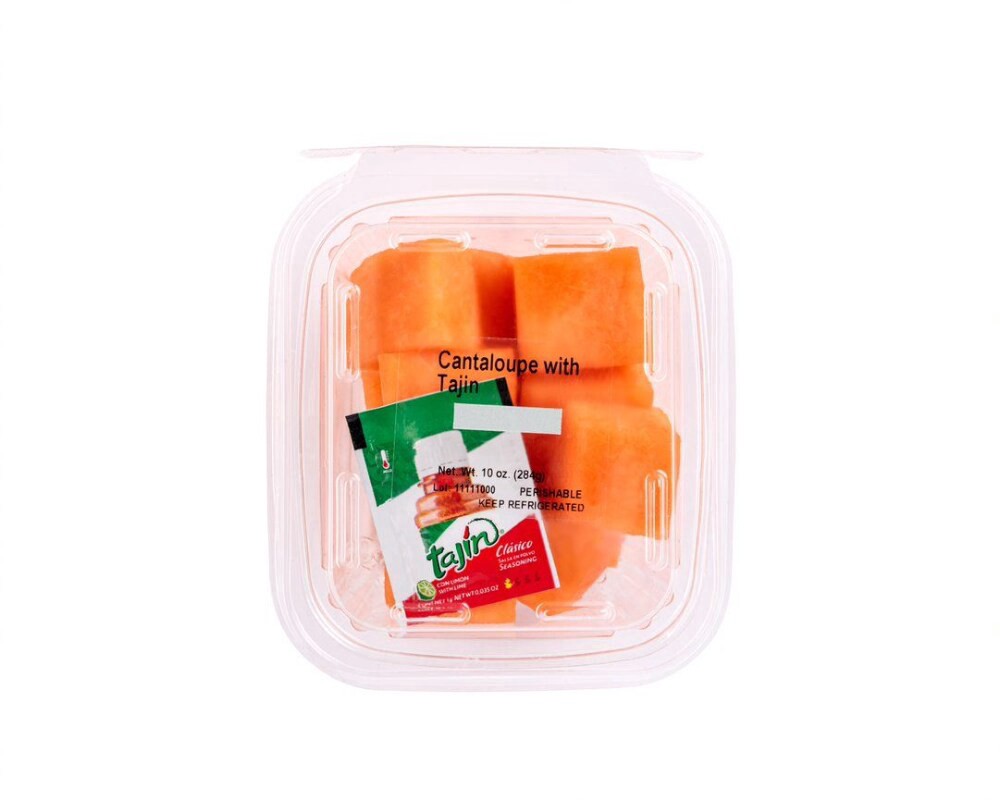 slide 2 of 2, Cantaloupe Chunks With Tajin, 9 oz
