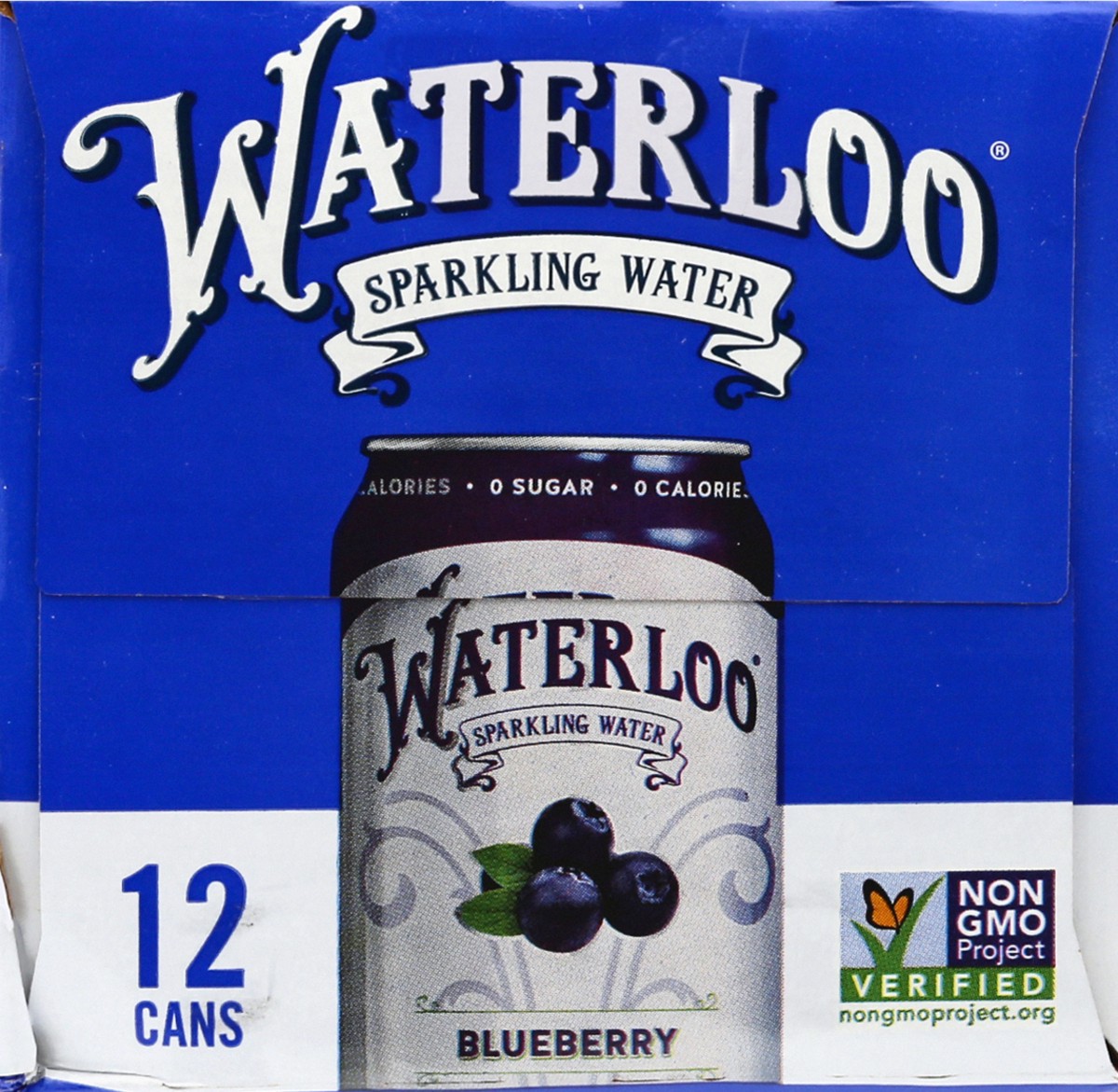 slide 9 of 13, Waterloo Sparkling Water, Blueberry, 12 ct