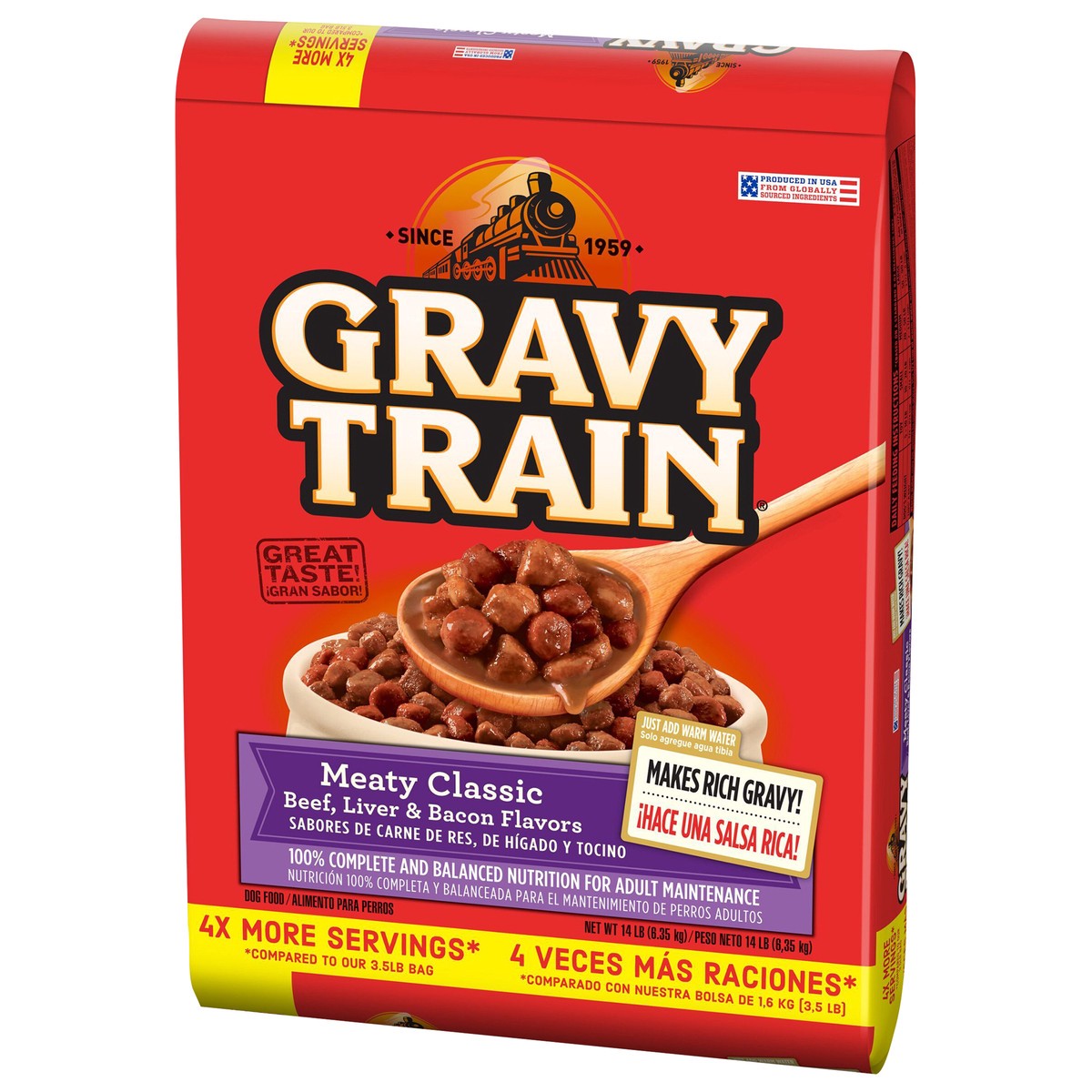 slide 5 of 8, Gravy Train Dog Food Beefy Classic, 14 lb