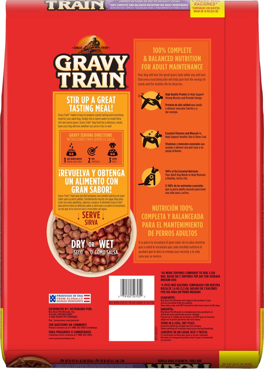 slide 7 of 8, Gravy Train Dog Food Beefy Classic, 14 lb