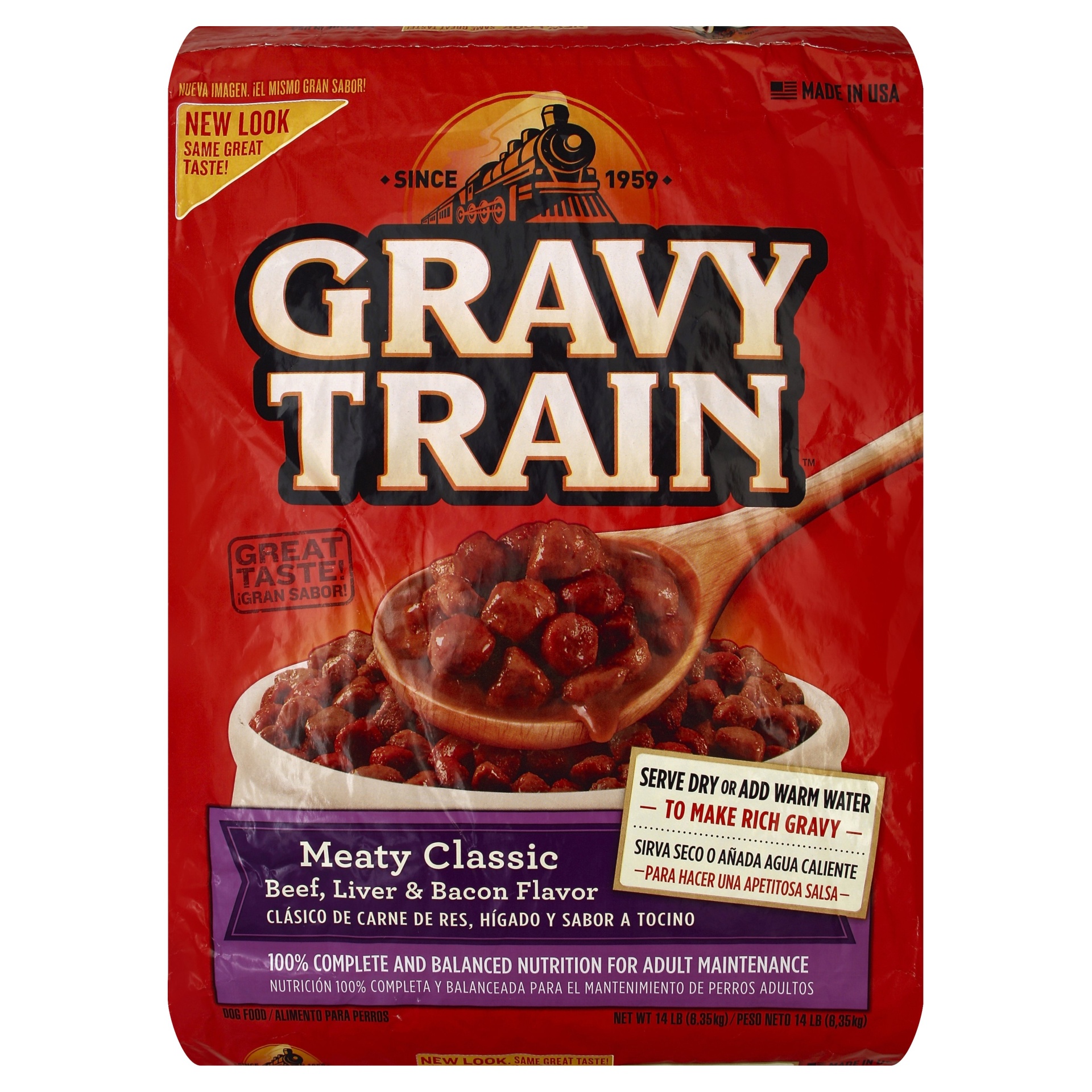 Gravy Train Meaty Classic Beef Liver Bacon Dog Food 14 lb Shipt