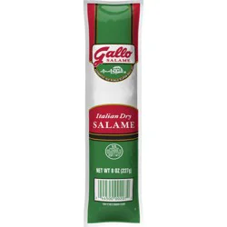 Gallo Salame Italian Dry Salami Chub, 8 oz.