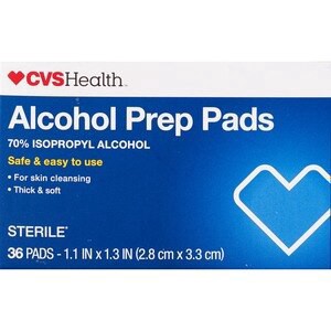slide 1 of 1, Cvs Health, 70% Isopropyl Alcohol Prep Pads, 36 Ct, 36 ct