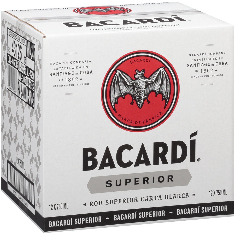 slide 3 of 3, Bacardi Rum Silver Light 80 Proof, 1 ct