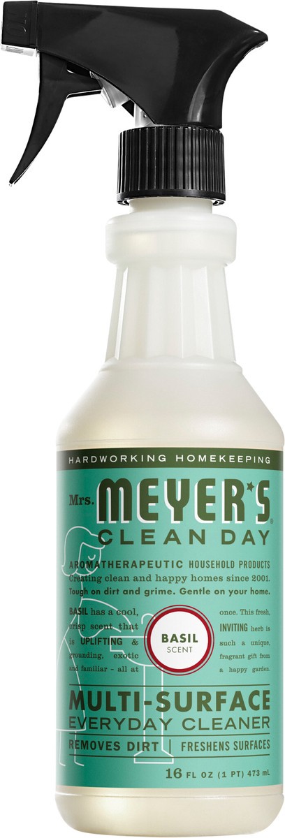 slide 3 of 3, Mrs. Meyer's Mrs. Meyer''s Clean Day Multi-Surface Everyday Cleaner, Basil Scent, 16 Ounce Bottle, 16 fl oz