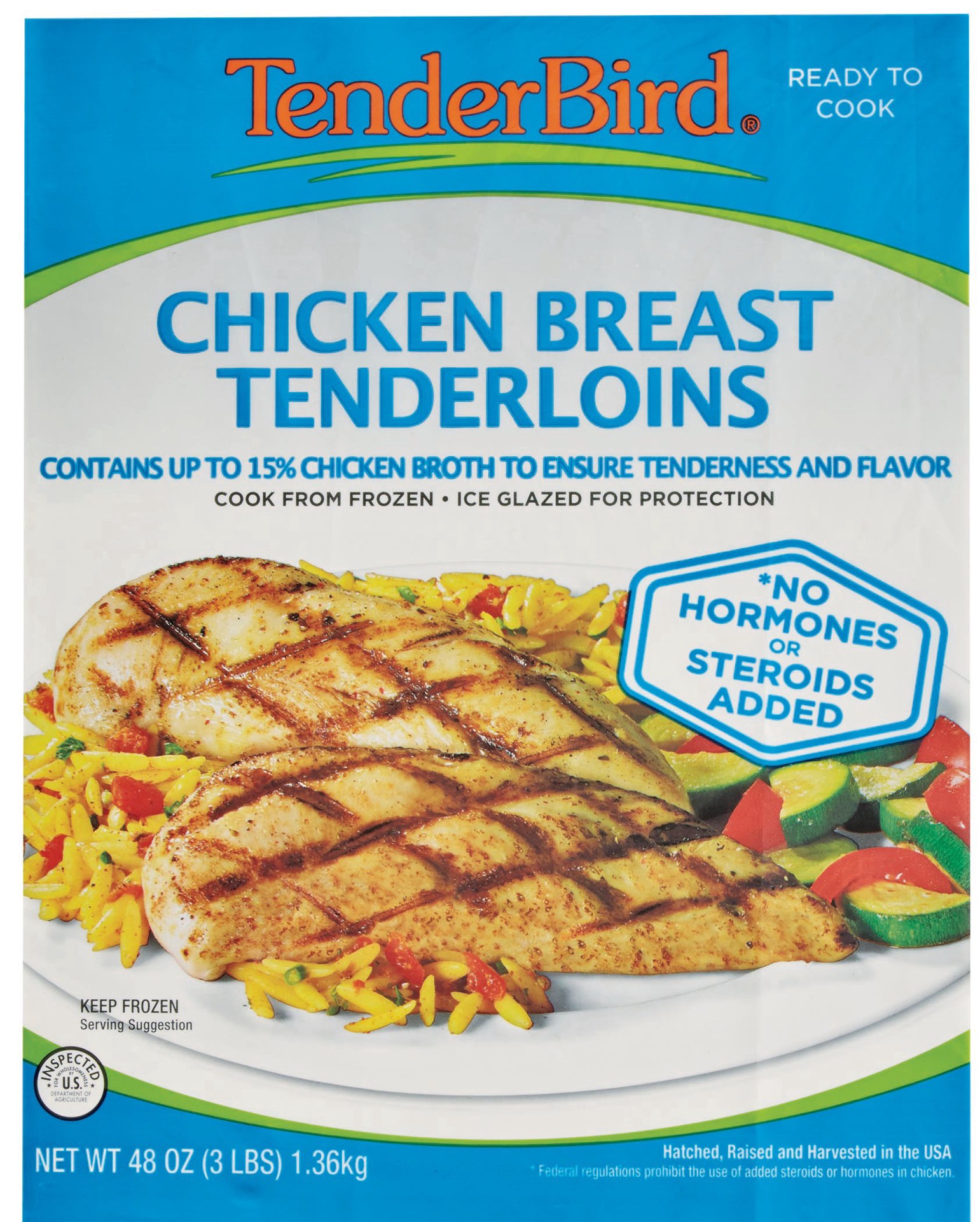 slide 1 of 1, TenderBird Chicken Breast Tenderloins, 3 lb