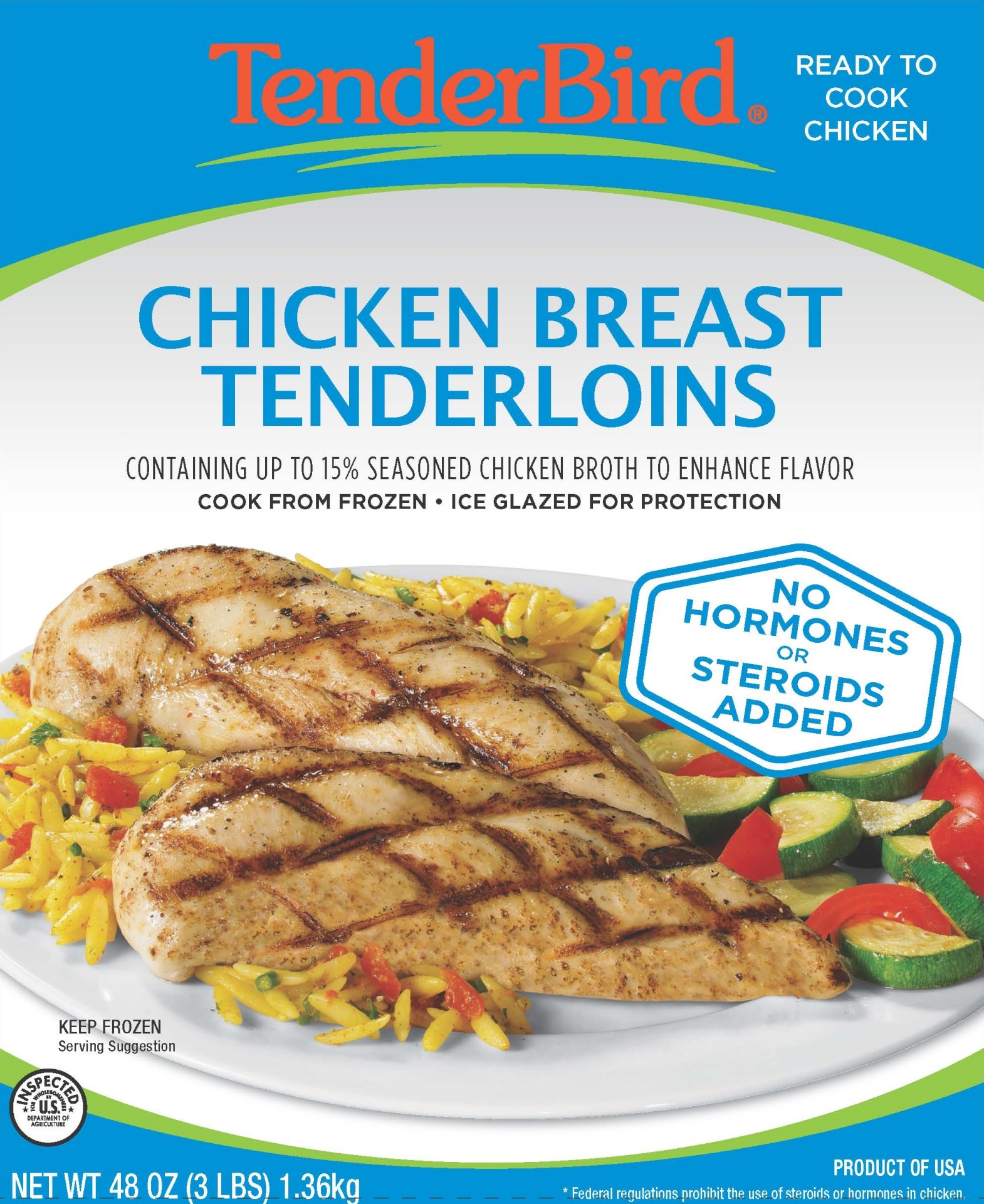 slide 1 of 1, TenderBird Chicken Breast Tenderloins, 3 lb
