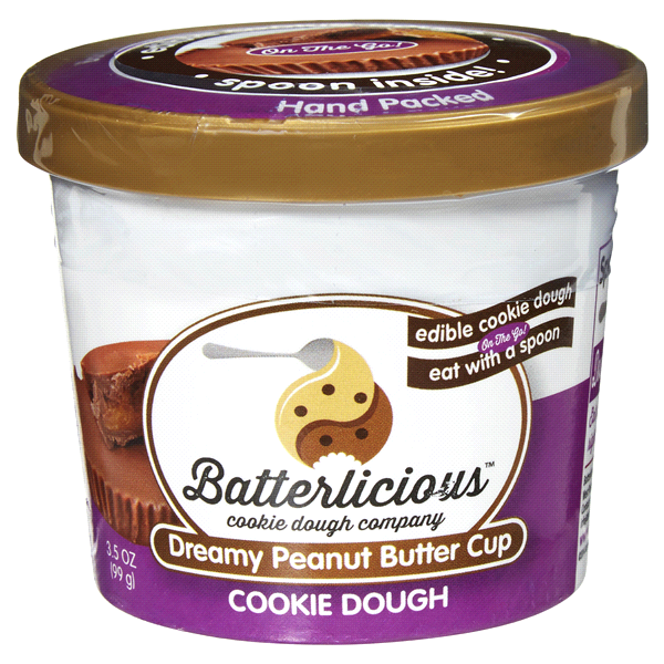 slide 1 of 1, Batterlicious Edible Cookie Dough, Dreamy Peanut Butter Cup, 3.5 oz