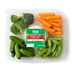 Fresh From Meijer Vegetable Picnic Party Tray With Ranch Dip 15 Oz.