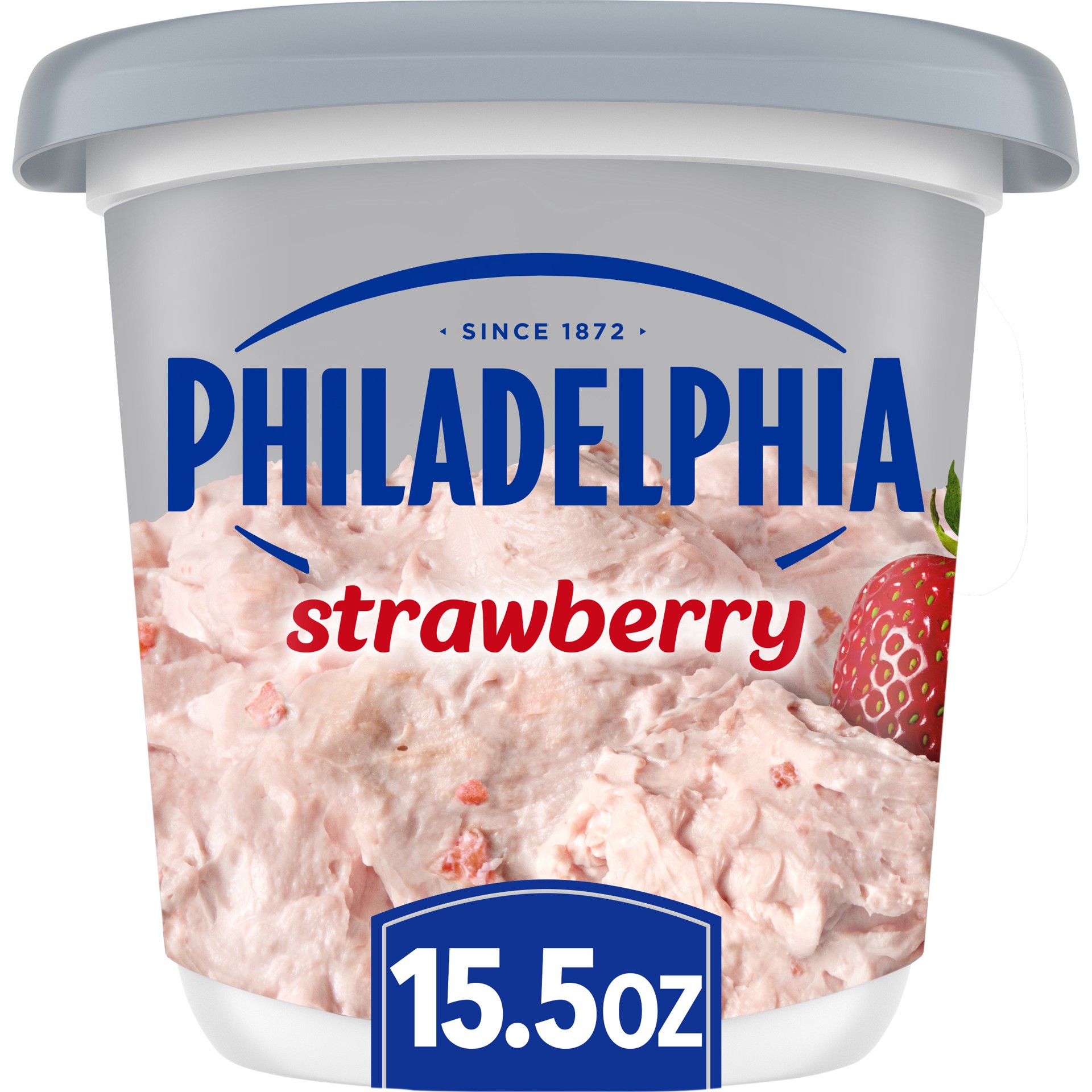 slide 1 of 5, Philadelphia Strawberry Cream Cheese Spread, 15.5 oz Tub, 15.5 oz