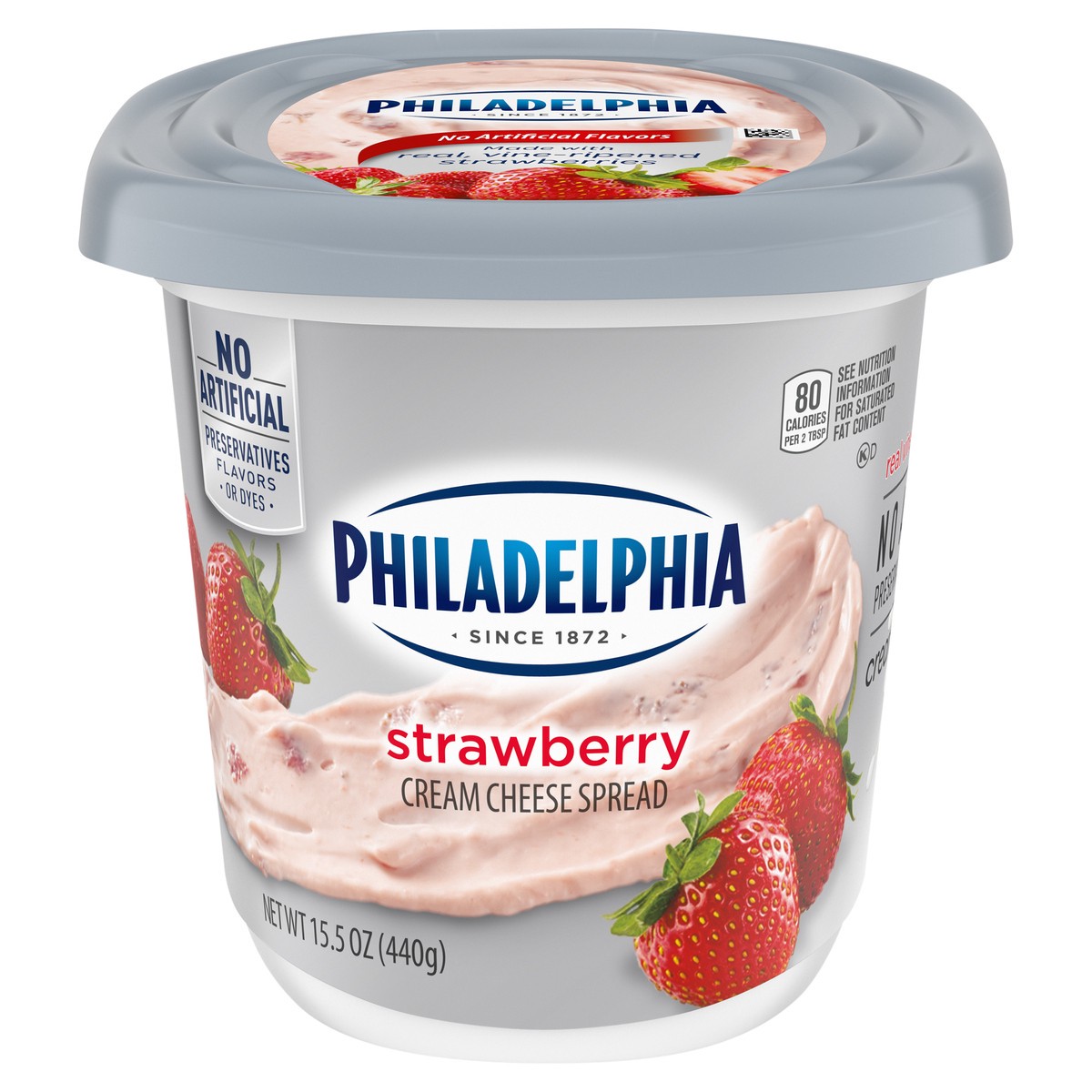 slide 1 of 5, Philadelphia Cream Cheese Spread, Strawberry, 15.50 oz