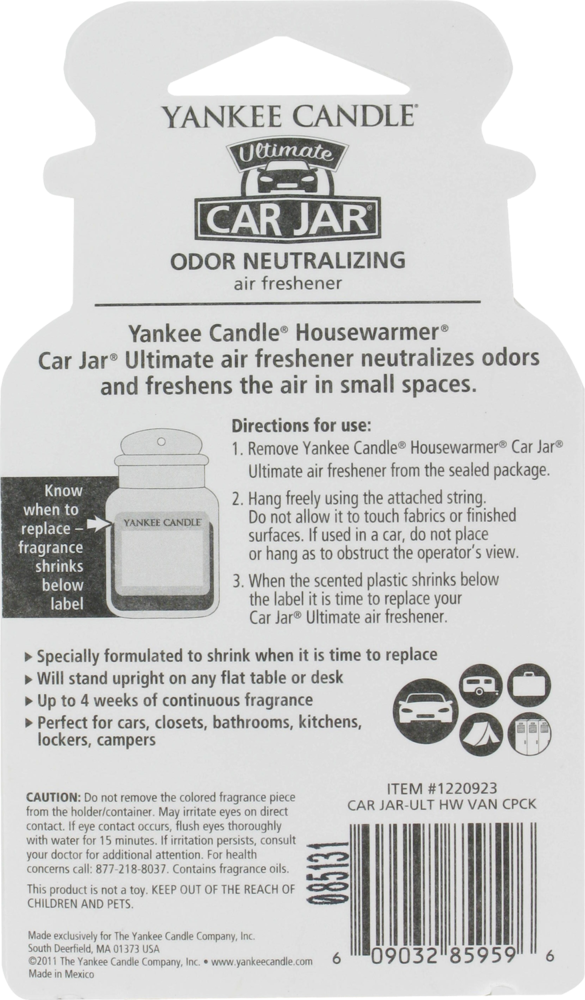 slide 2 of 2, Yankee Candle Car Jar Ultimates Vanilla Cupcake Air Freshener, 1 ct