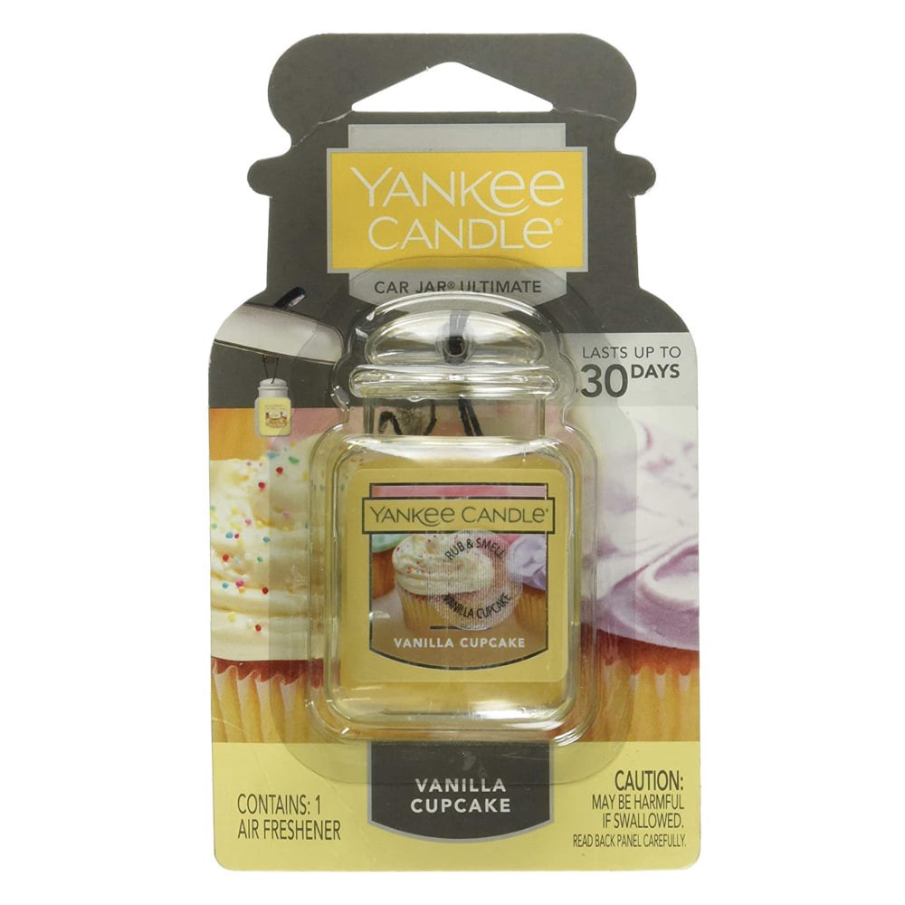 slide 1 of 2, Yankee Candle Car Jar Ultimates Vanilla Cupcake Air Freshener, 1 ct