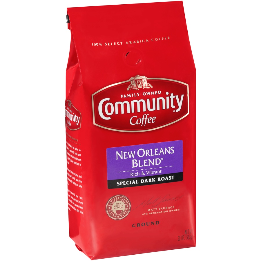 Community Coffee New Orleans Blend Special Dark Roast Ground Coffee 20