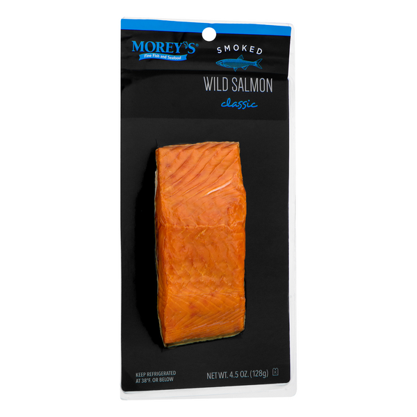 slide 1 of 1, Morey's Fine Fish & Seafood Classic Wild Smoked Salmon, 4.5 oz
