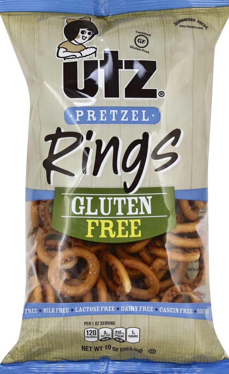 slide 4 of 5, Utz Rings Pretzels, 10 oz