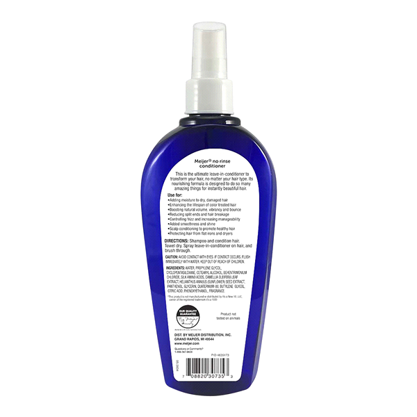 slide 5 of 5, Meijer No Rinse Conditioner Spray, Nourishing, 10 oz