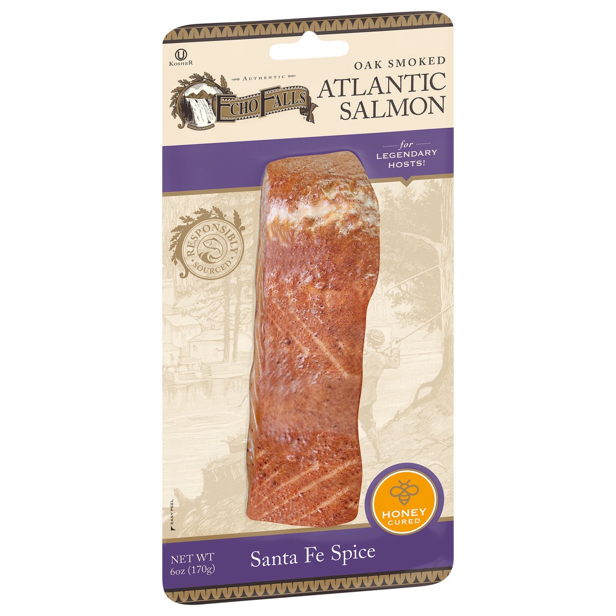 slide 9 of 15, Echo Falls Oak Smoked Santa Fe Spice Atlantic Salmon 6 oz, 6 oz