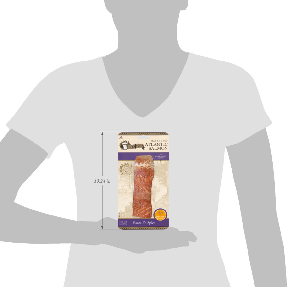 slide 11 of 15, Echo Falls Oak Smoked Santa Fe Spice Atlantic Salmon 6 oz, 6 oz