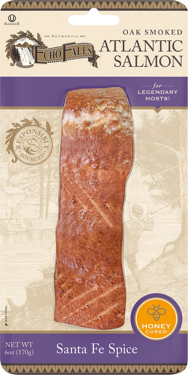 slide 14 of 15, Echo Falls Oak Smoked Santa Fe Spice Atlantic Salmon 6 oz, 6 oz