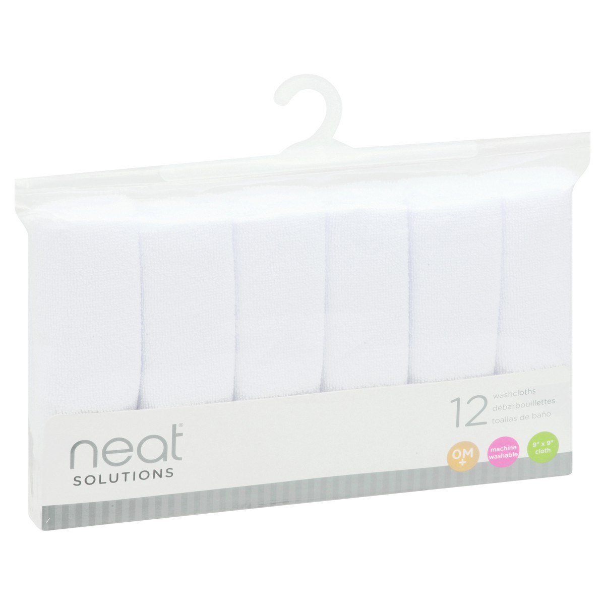 slide 2 of 11, Neat Solutions 0M+ Washcloths 12 ea, 12 ct