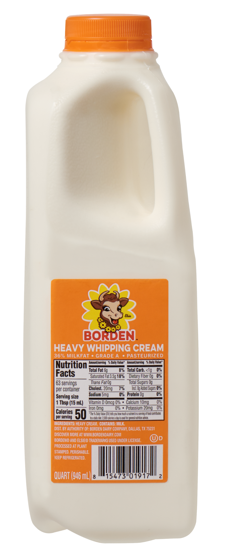 slide 1 of 1, Borden Heavy Cream 36% Uht, 32 oz