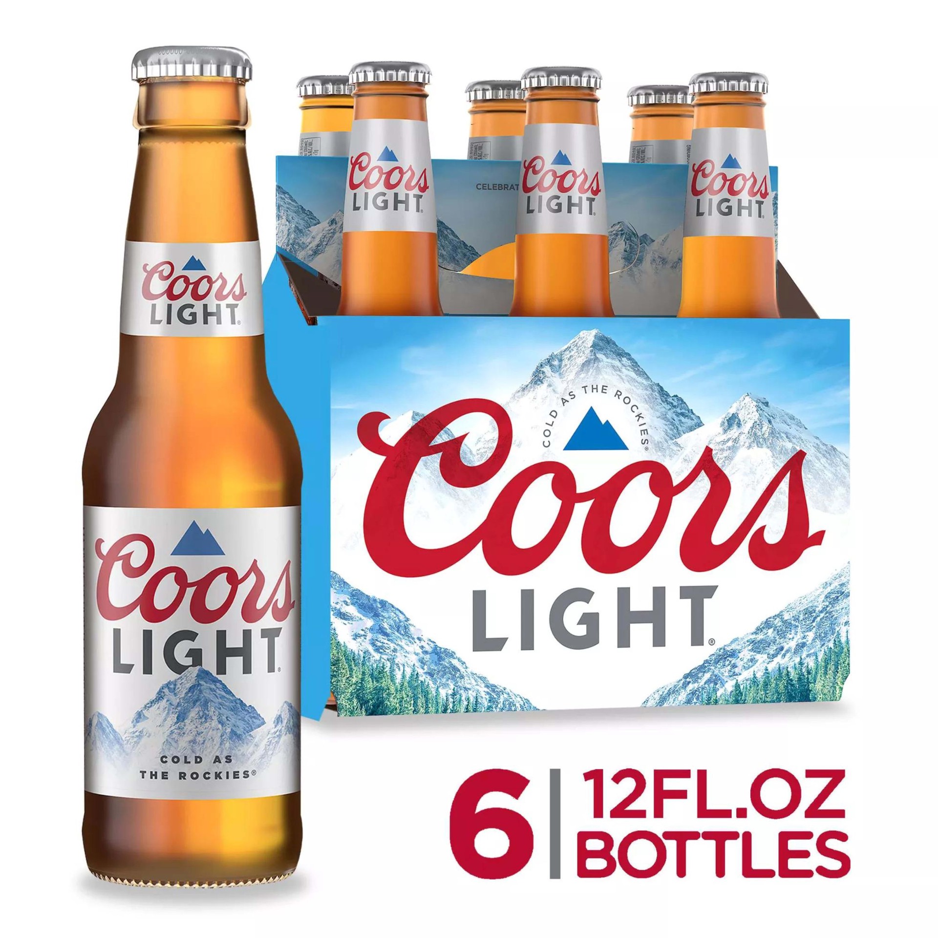 slide 1 of 5, Coors Light Beer, 6 oz