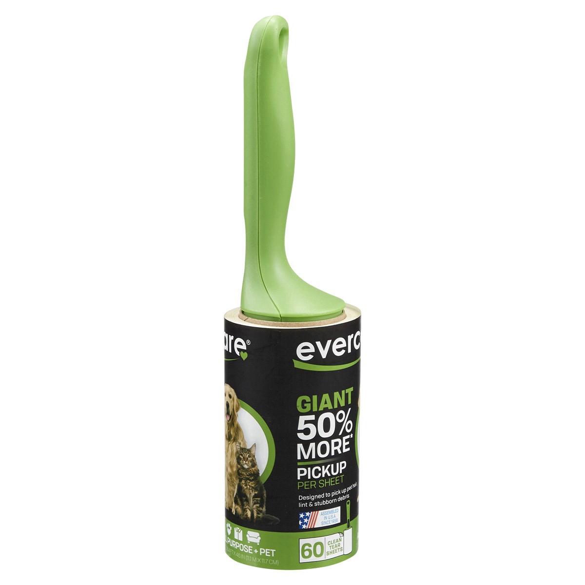 slide 16 of 29, Evercare Comfort Grip Giant 60-Sheet Lint Roller, 1 ct