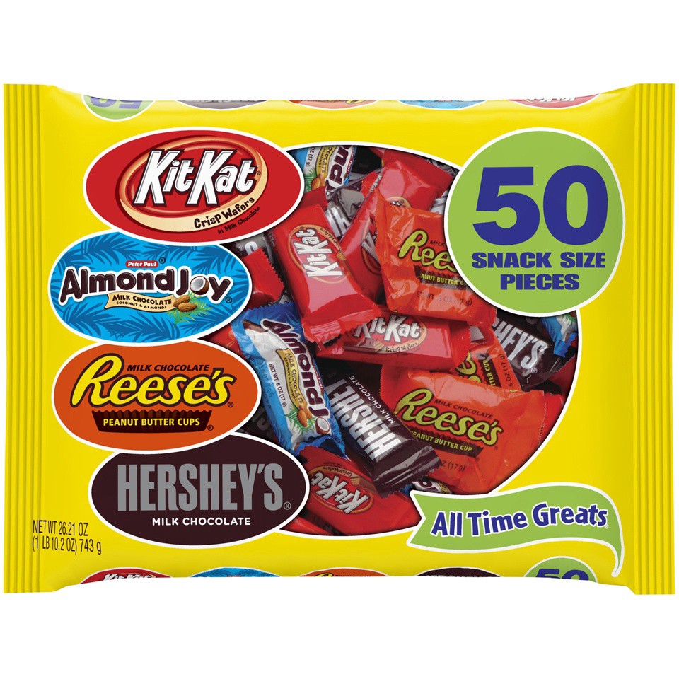 slide 1 of 5, Hershey's Candy 50 ea, 50 ct