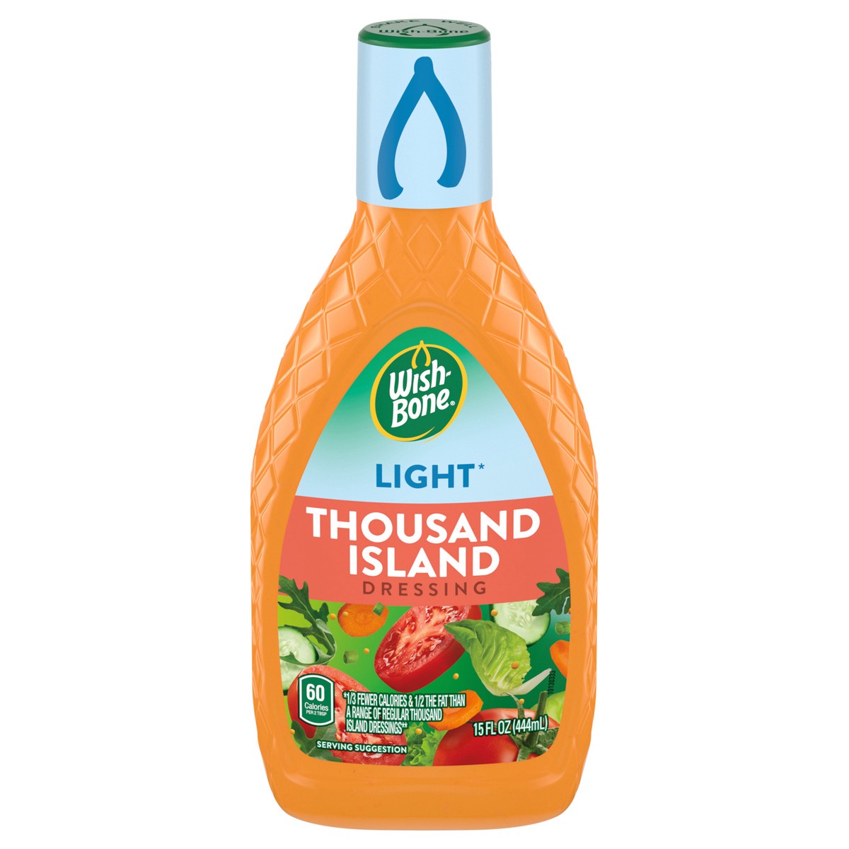 slide 1 of 1, Wish-Bone Light Thousand Island Salad Dressing, 15 fl. oz., 15 fl oz