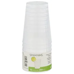Sensations Tumblers Clear Plastic