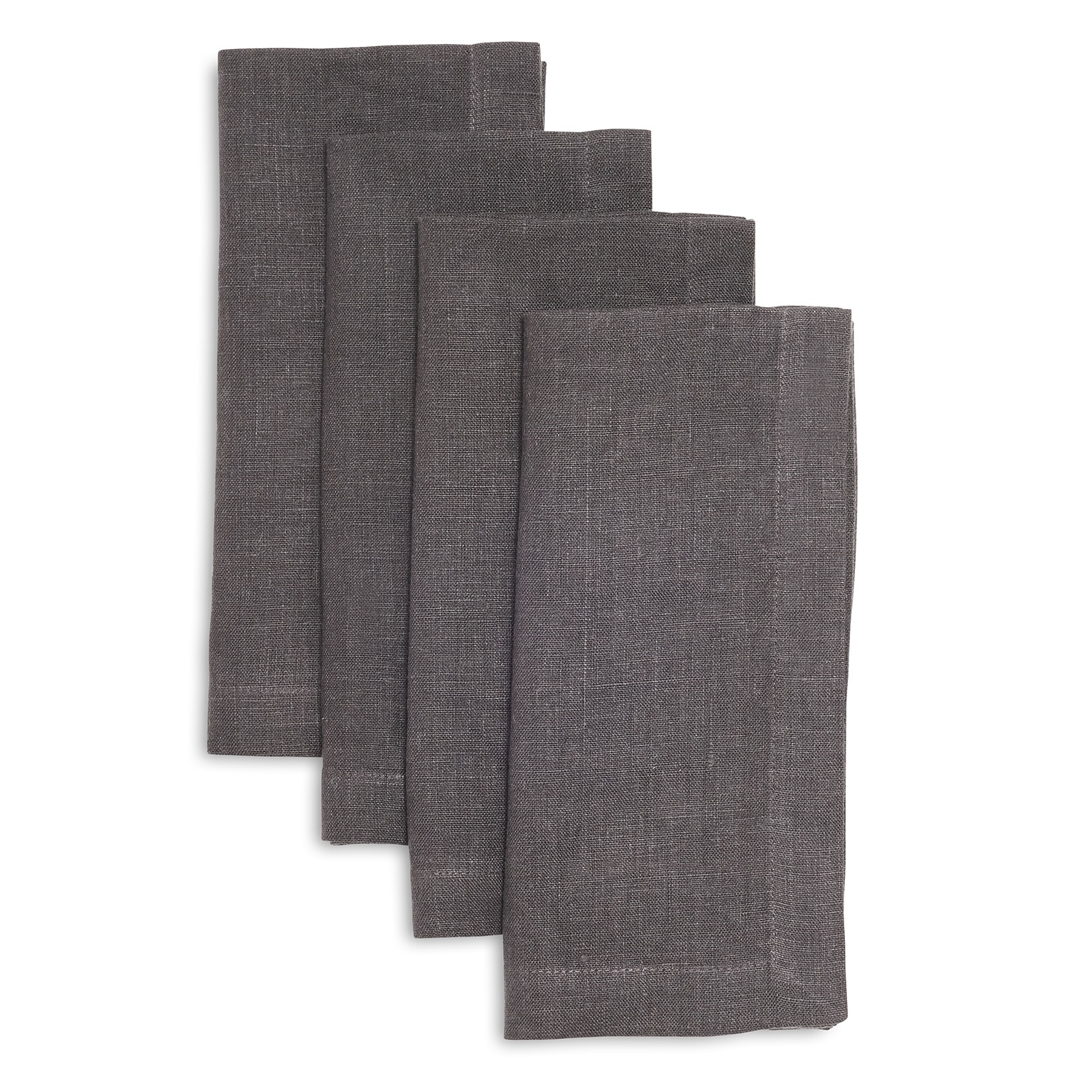 slide 1 of 1, Sur La Table Linen Napkins, Charcoal, 4 ct