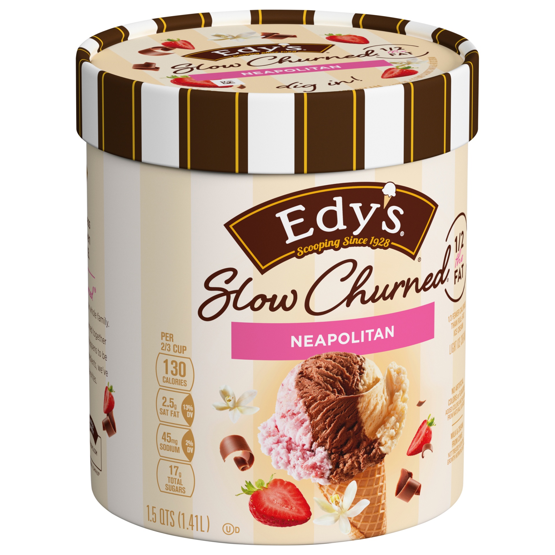 Edys Slow Churned Light Neapolitan Ice Cream 1 5 Qt Shipt