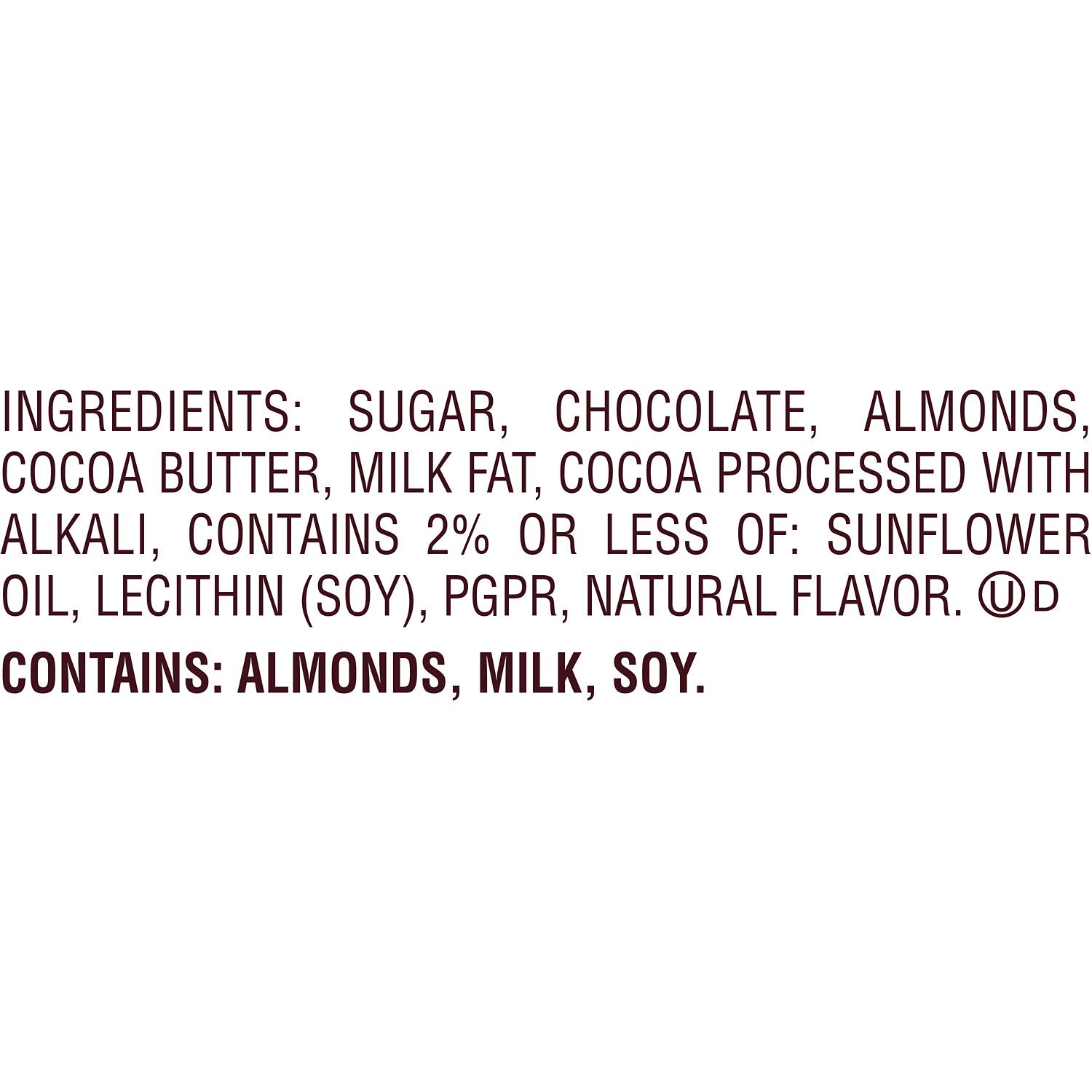 slide 6 of 8, Hershey's Mildly Sweet Special Dark Giant Chocolate with Almonds 7.37 oz, 7.37 oz