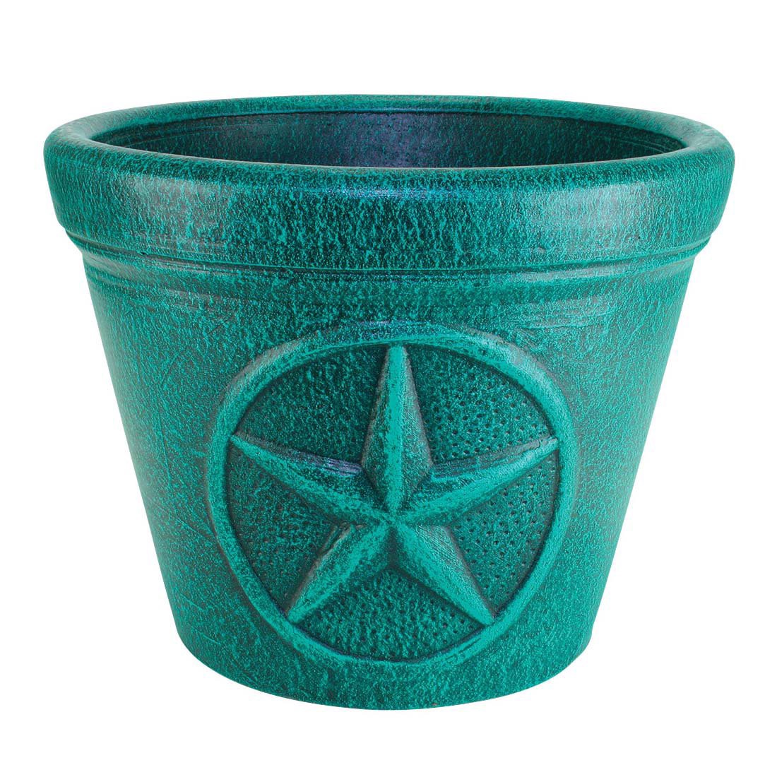 slide 1 of 1, PR Imports Dark Green Texas Star Planter, 16 in
