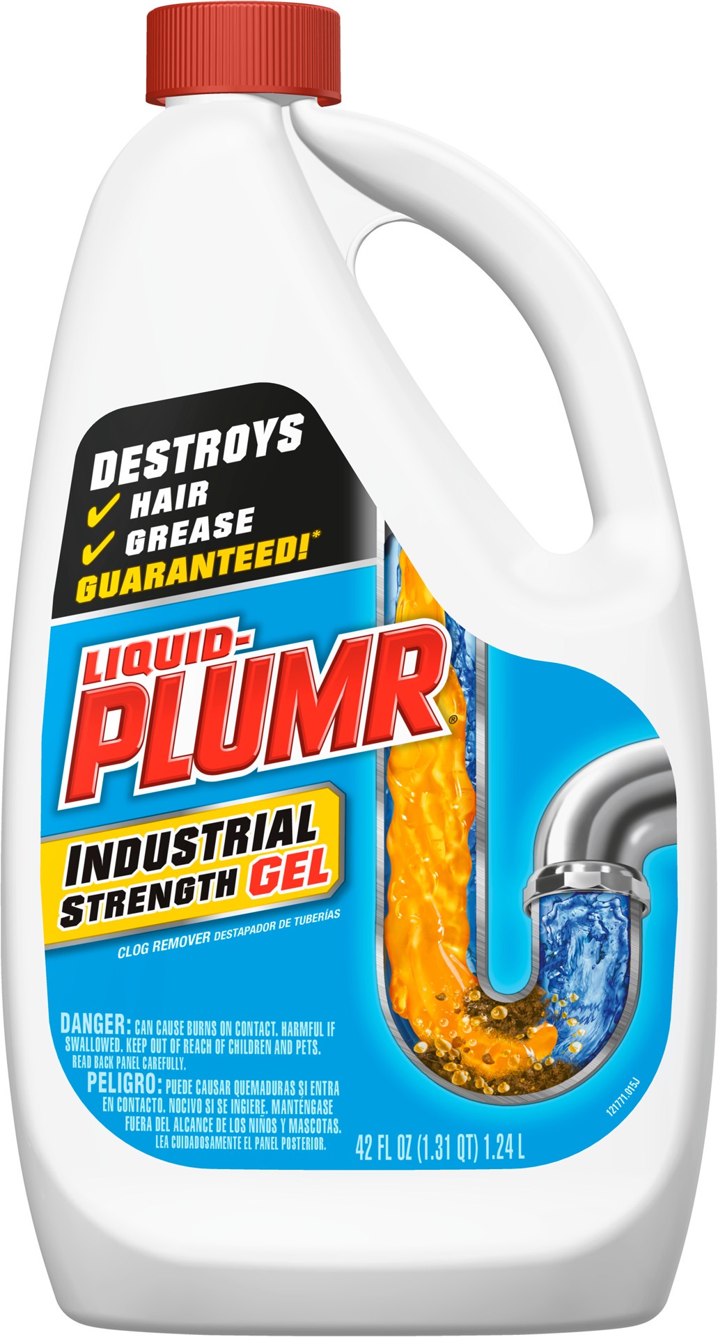 slide 1 of 5, Liquid-Plumr Industrial Strength Gel, Liquid Drain Cleaner, 42 Ounces, 42 fl oz